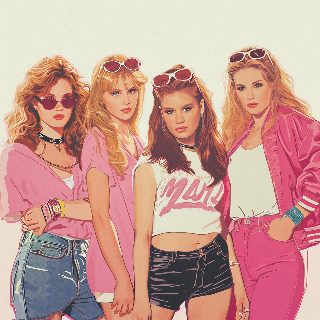 Mean Girls 80s Teenage Poster