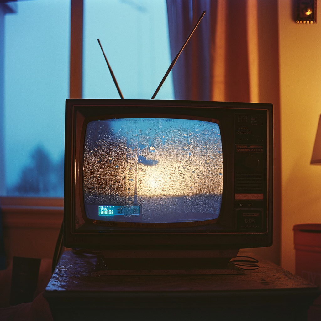 1990s CRT Television Weather Channel Broadcast