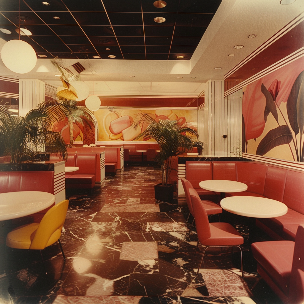 1990s Memphis style restaurant opening