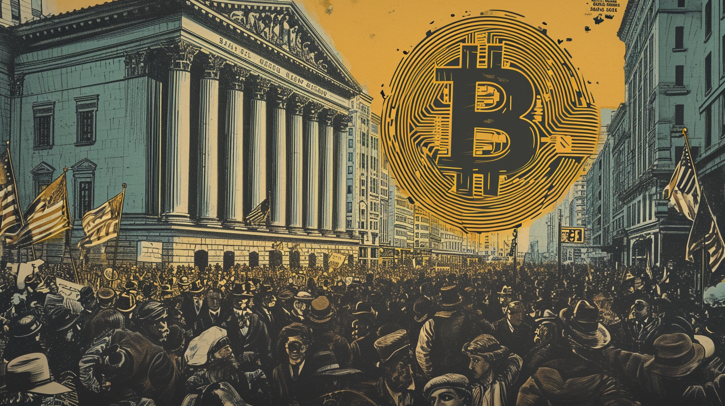 19th Century Protest Wealthy People USA Bitcoin Bubble