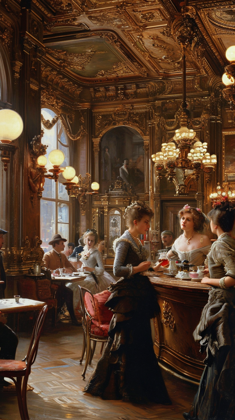 Russian Coffee House Scene