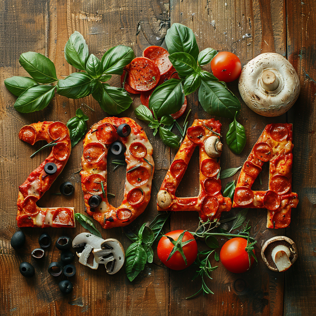 2014 Pizza Memory: Ingredients Artfully Aligned