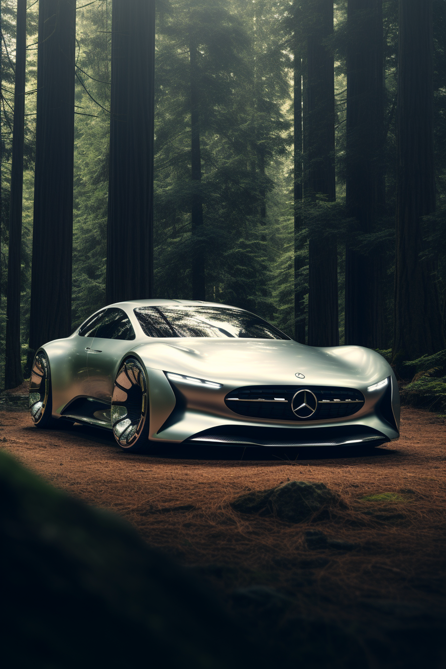 2023 Mercedes Concept in Japan Mountains and Forest