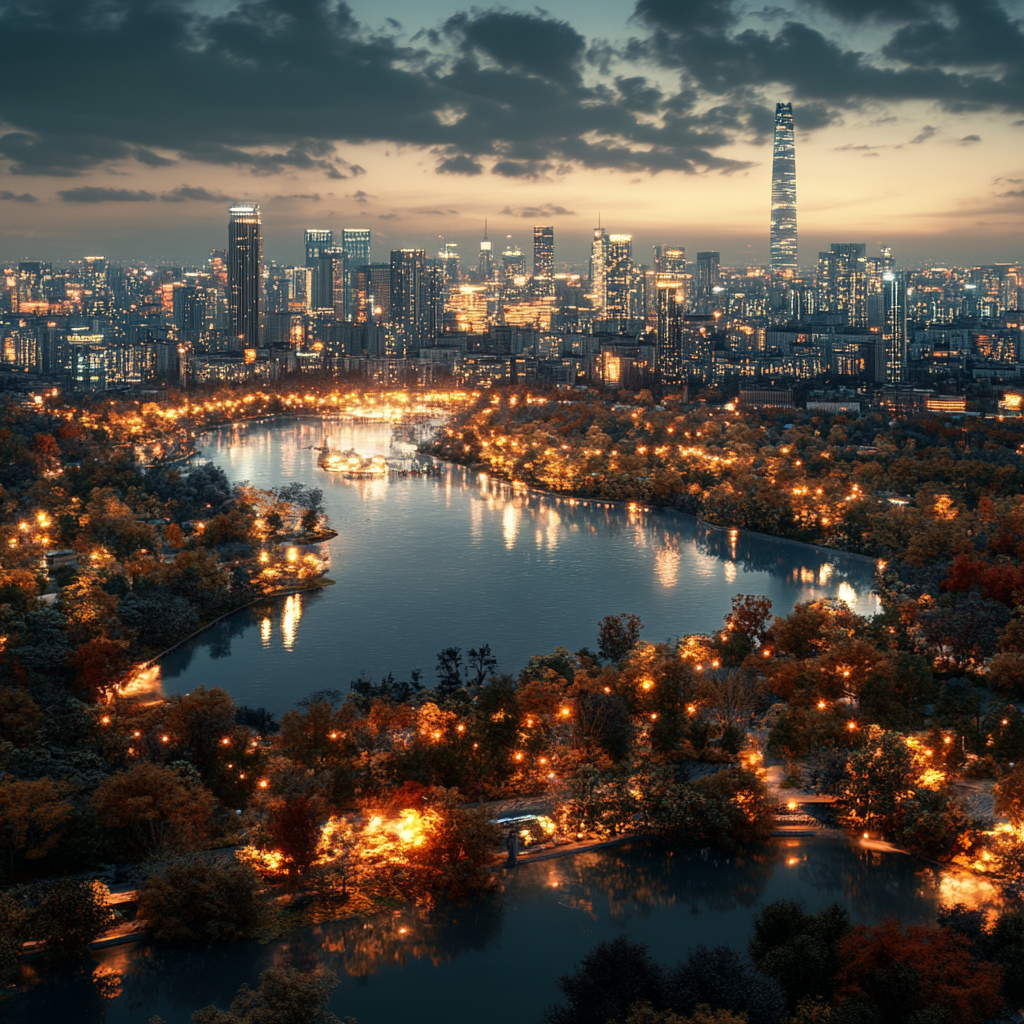 2024s Beijing City Lights View Rendering