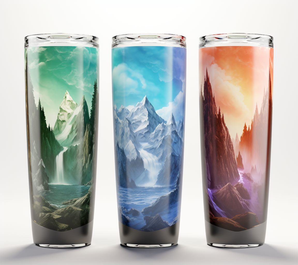 High-resolution 20oz Straight 3 Tumbler