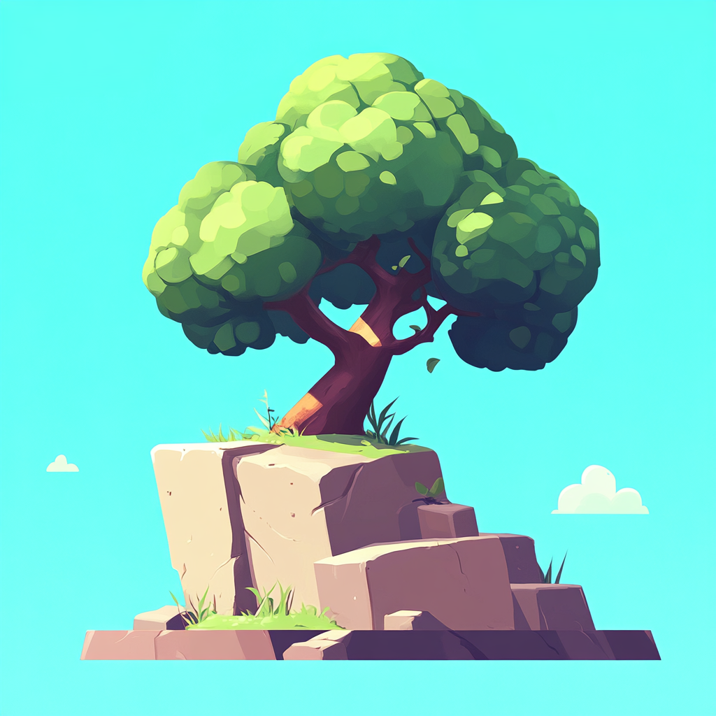 2D game art styles are simple and attractive.