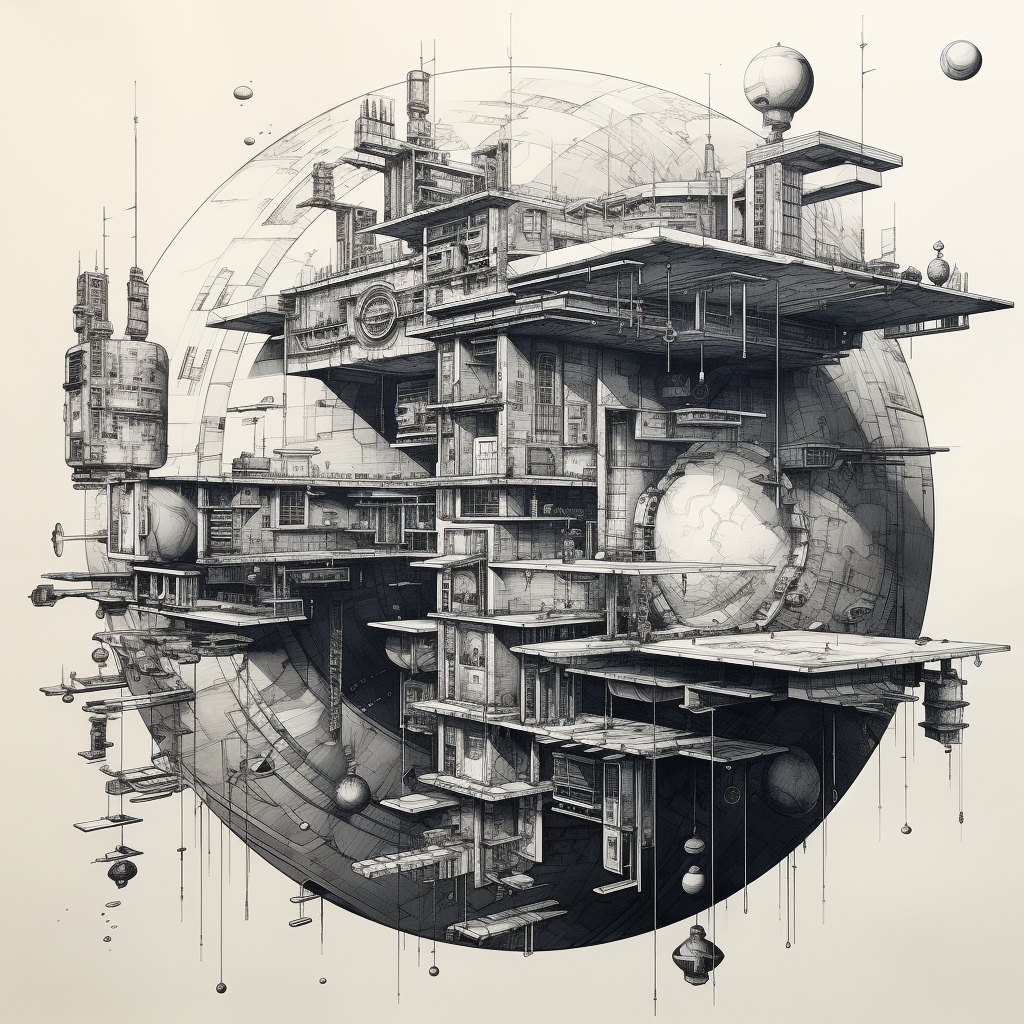 Detailed architectural drawing of space