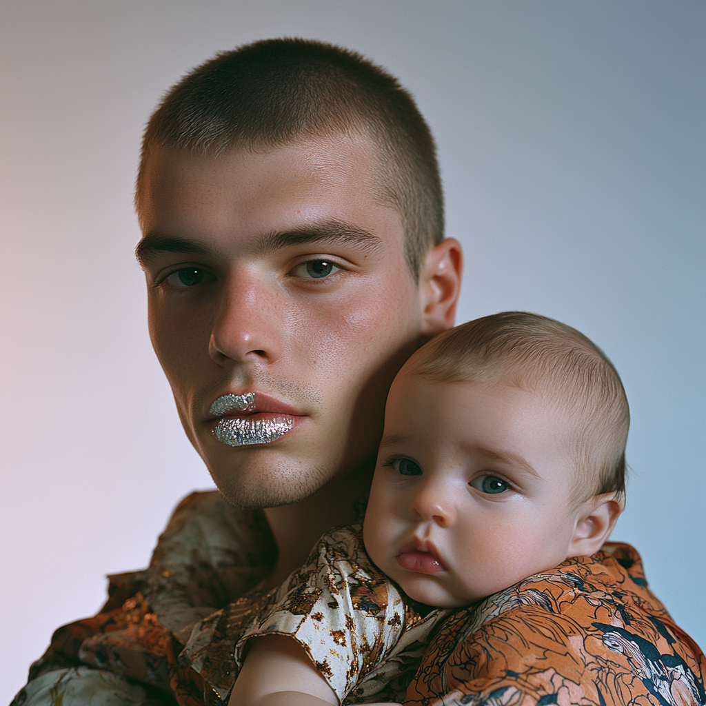 35mm portrait picture in clean studio natural light.