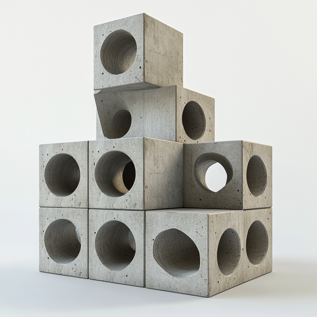 3D Printed Concrete Lego Blocks for Sustainable Architecture 