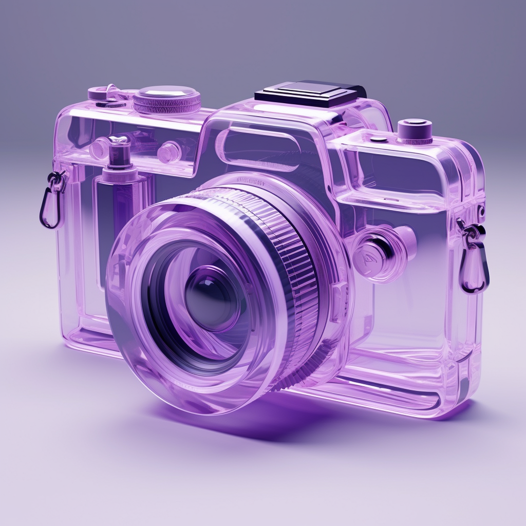 Semi-Transparent 3D Camera Icon