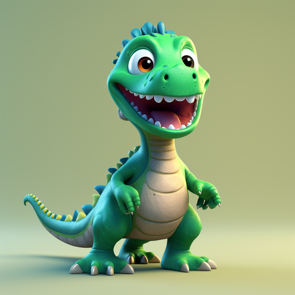 Dinosaur Mascot Character Illustration