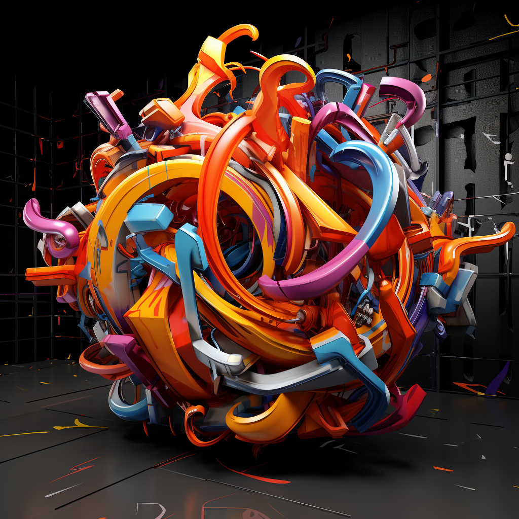 3D Graffity Art Render