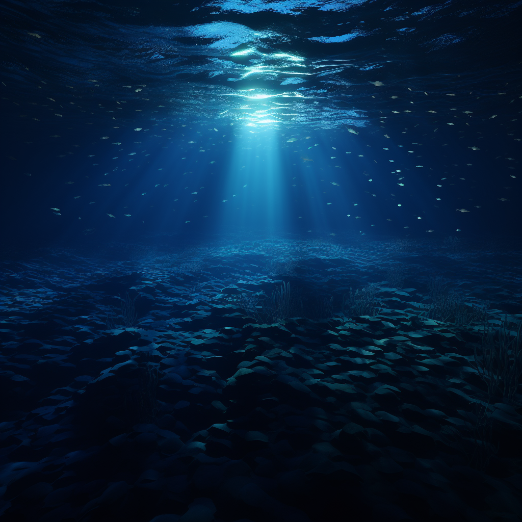 3D rendering of bathypelagic ocean depths