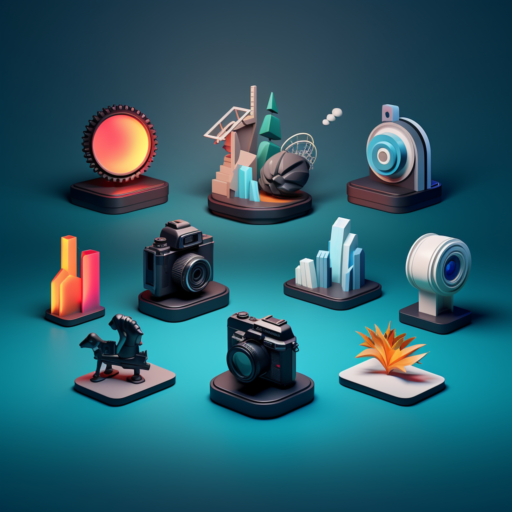 3D Photography Icons