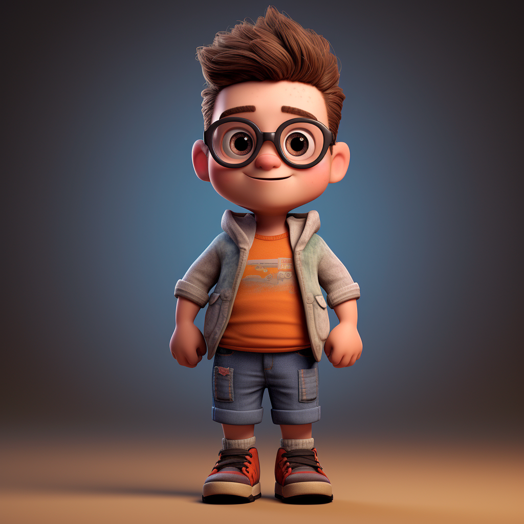 3D Pixar Character Photo