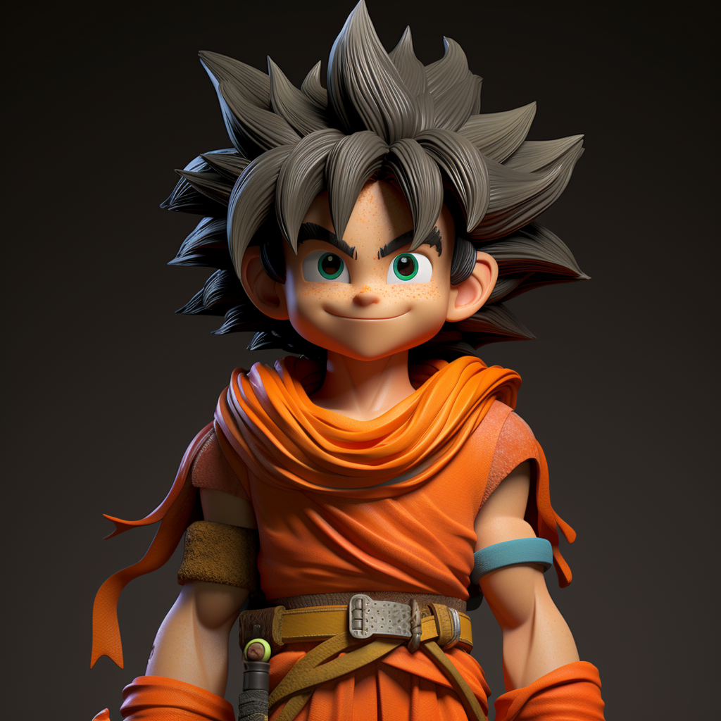 Pixar Goku in 3D