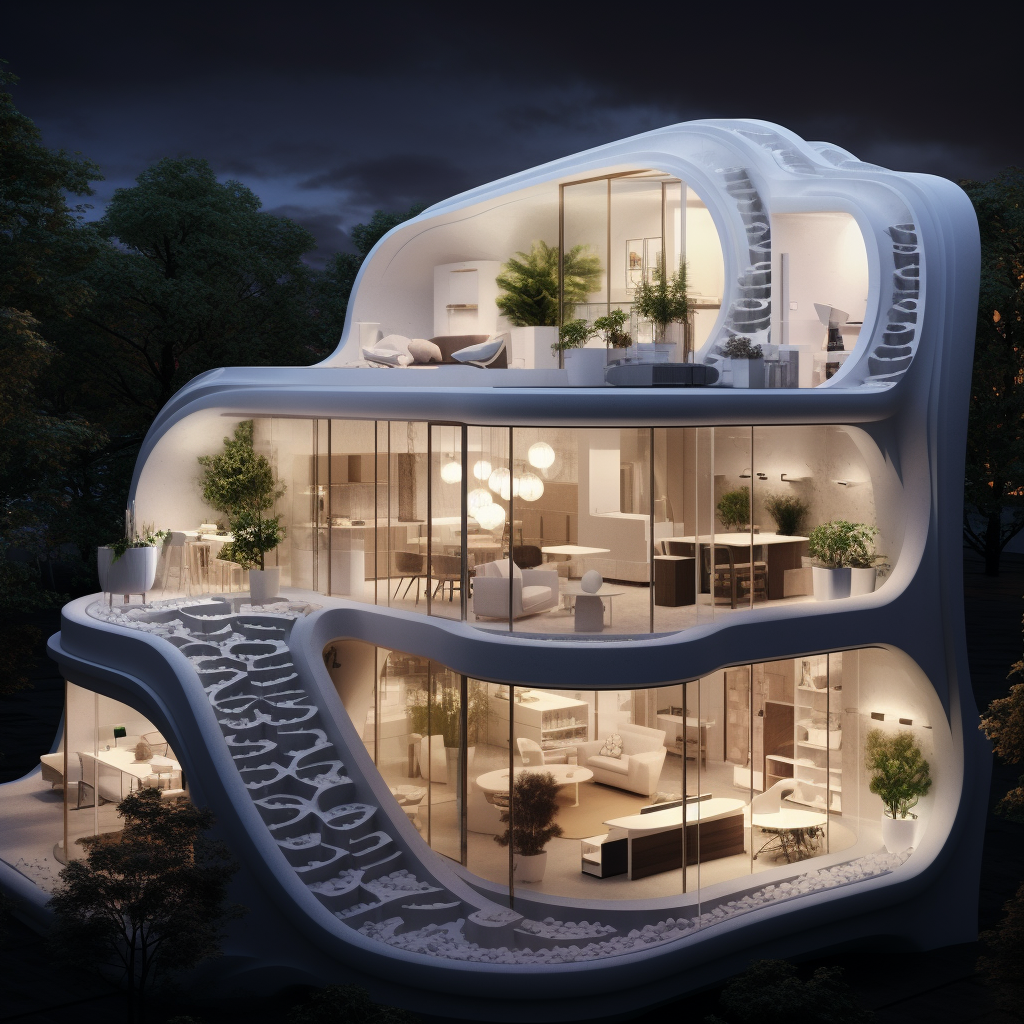 3D-printed house by Bjarke Ingels Group