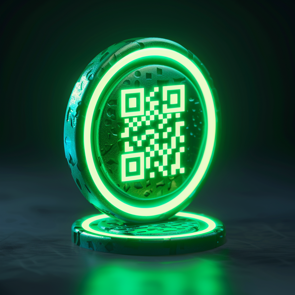 Green 3D QR Code Scanner