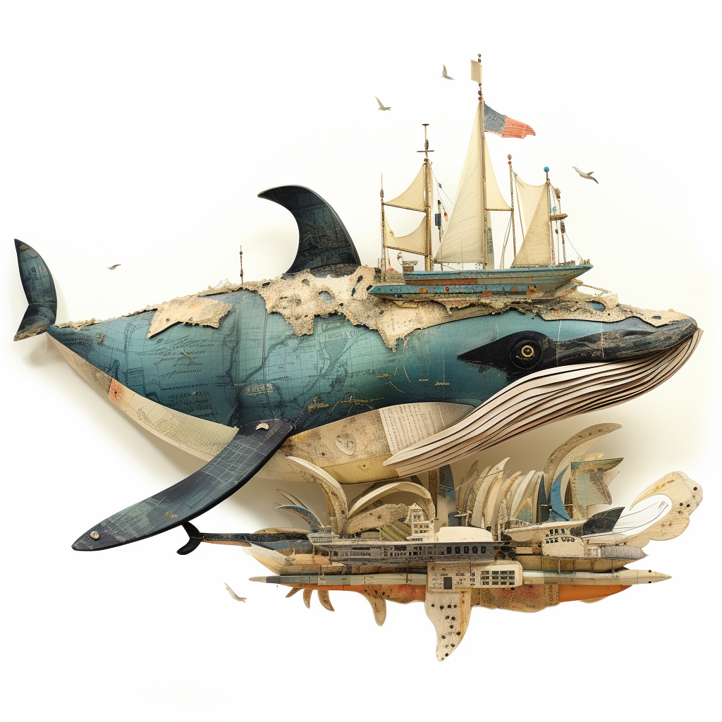 Stunning 3D whale artwork