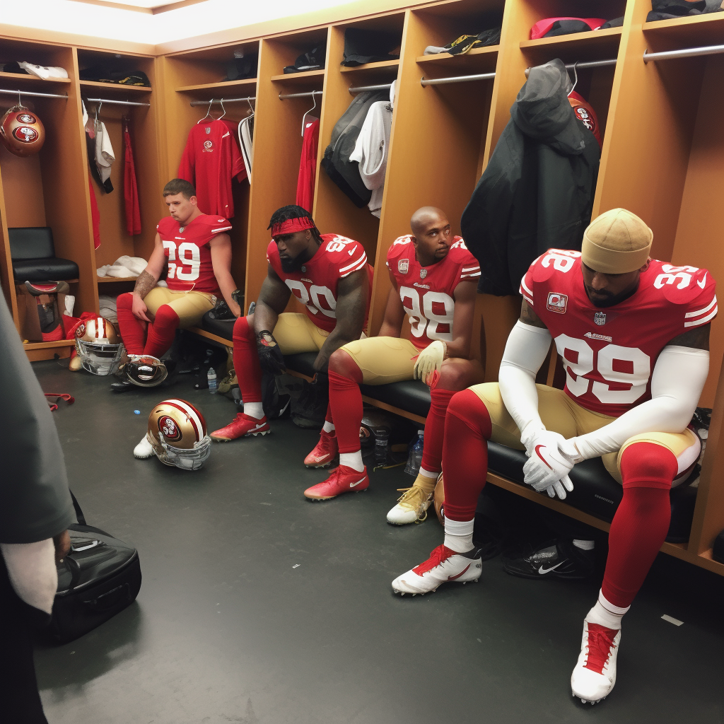 49ers players crying emotional scene