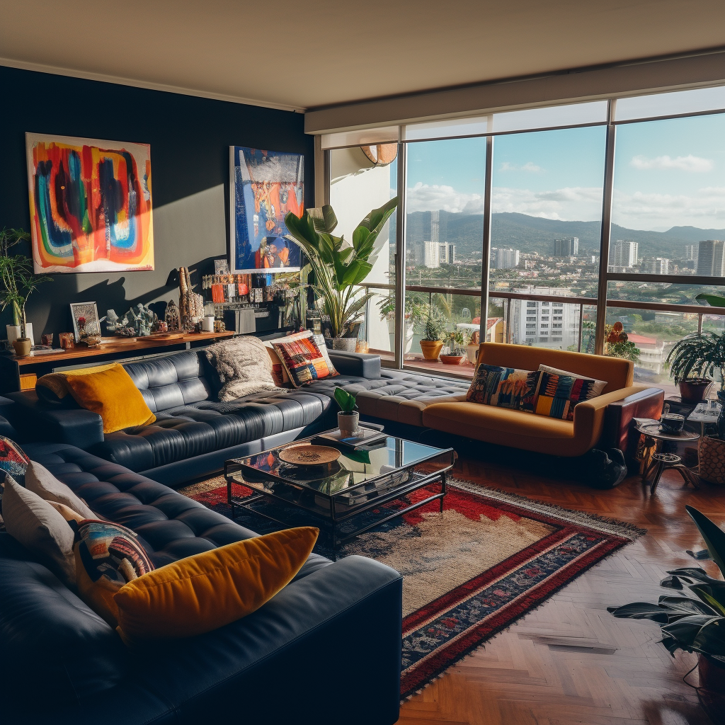 Beautiful Colombian Apartment Living Room