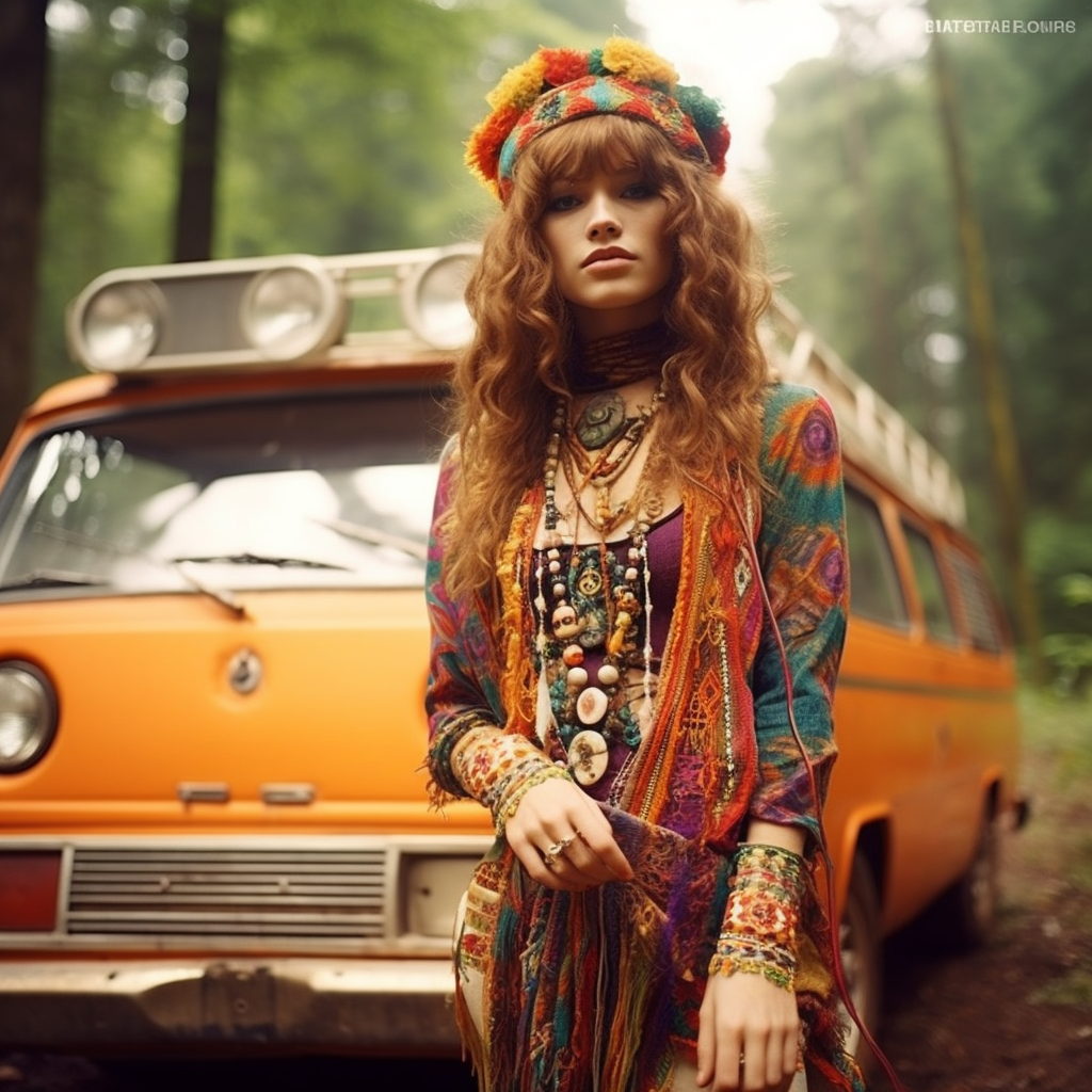 70s Fashions, Hippie Woodstock, Ultra Realistic