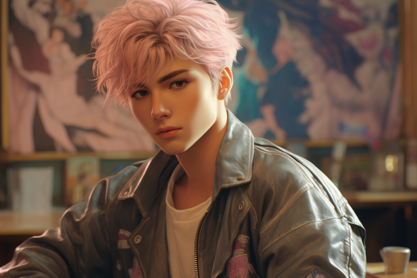 80s Anime Male Cyberpunk Protagonist Retro Fashion