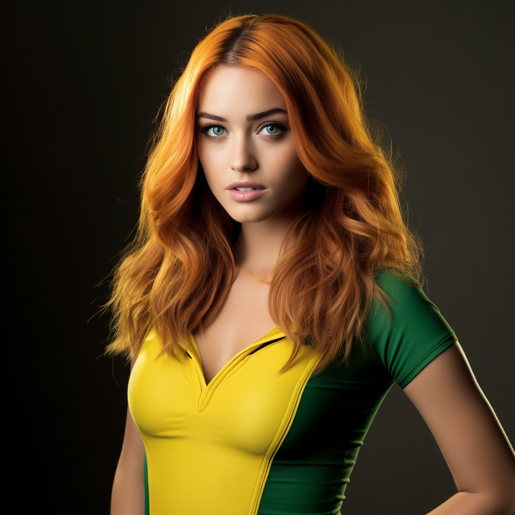 Brianne Howey as 90s Comic Rogue