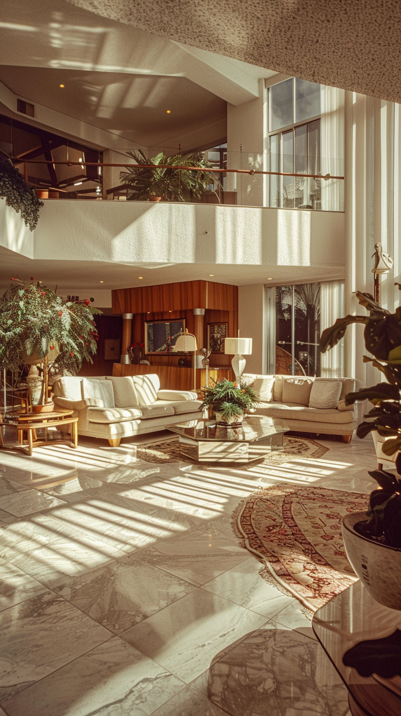 1990s Luxurious Living Room Scene