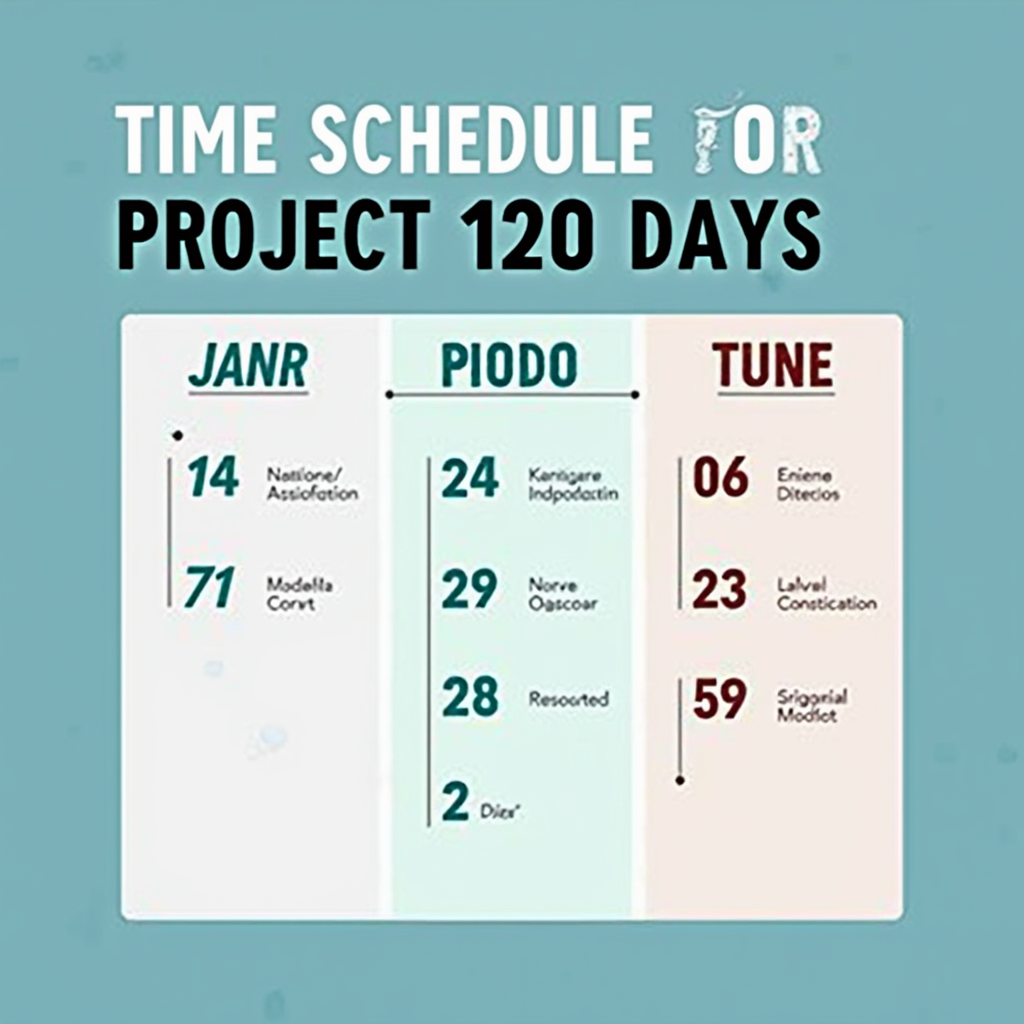 A 120-Day Project Time Schedule