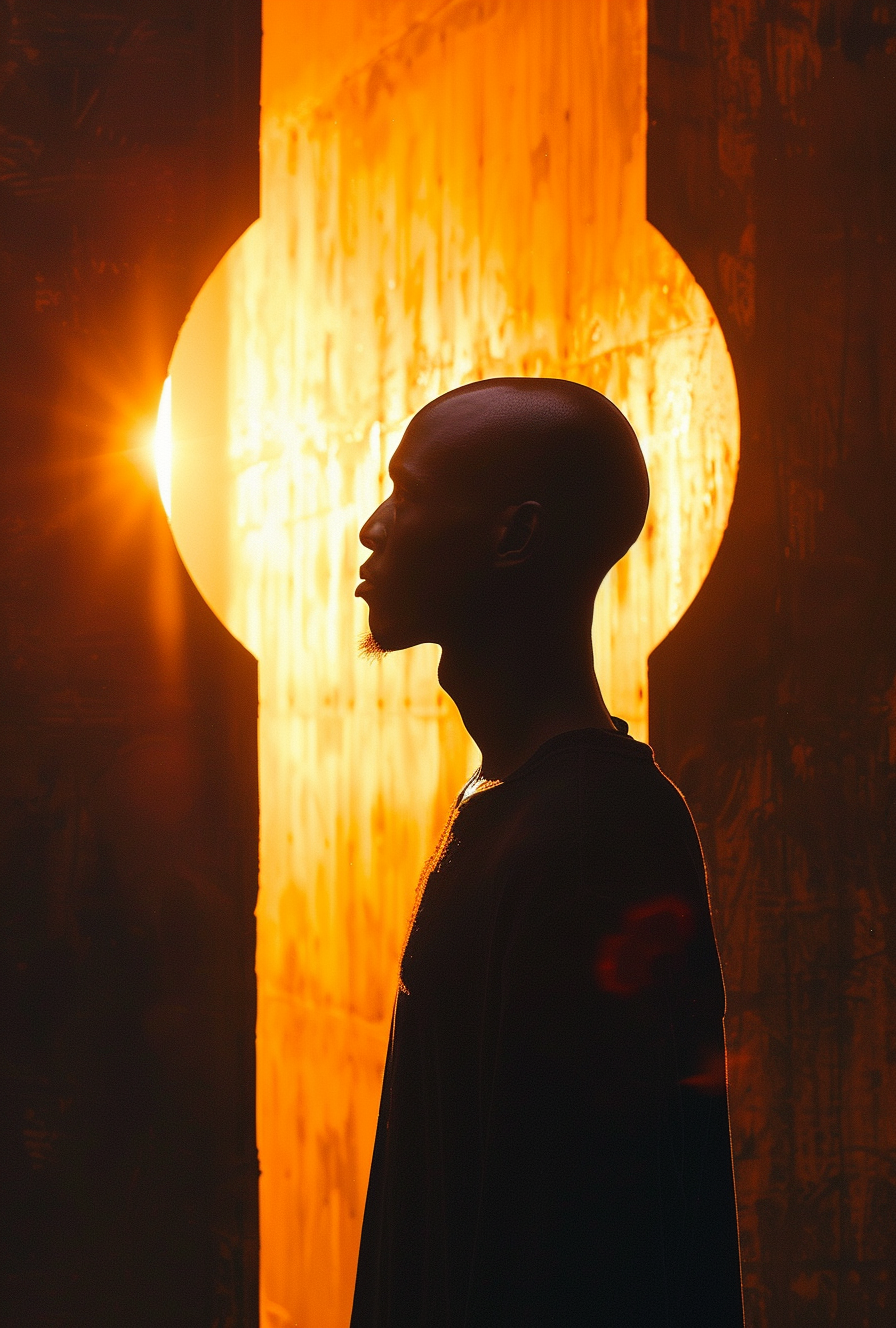 A Bald Black God in the Orange Sun