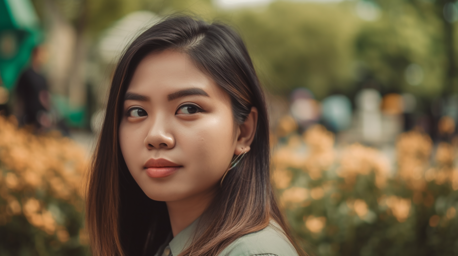 A Beautiful Filipino-Chinese Girl in Rizal Park