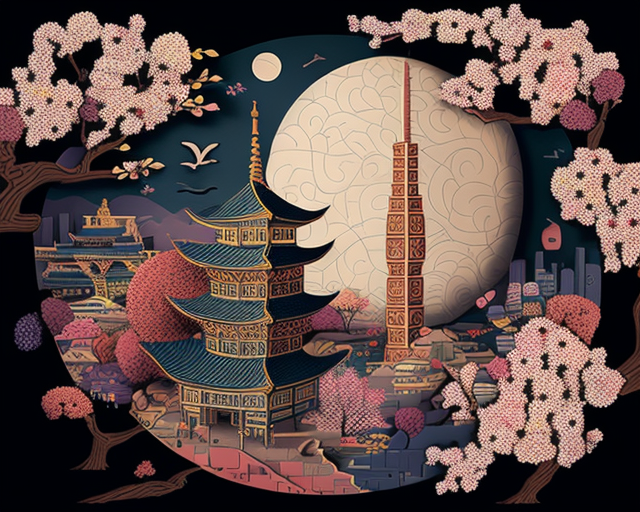 A Beautiful Puzzle of Tokyo's Skyline