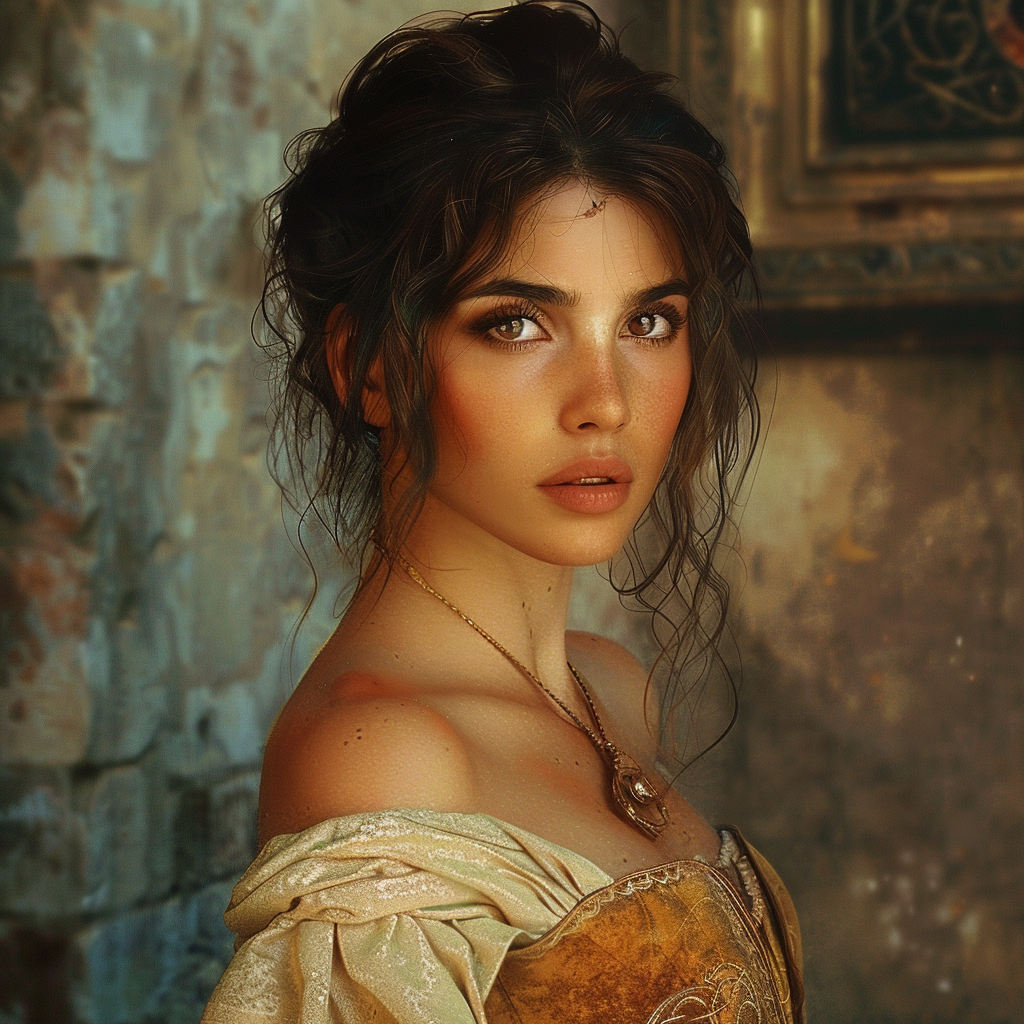 A Beautiful Woman in Medieval Fantasy Novel