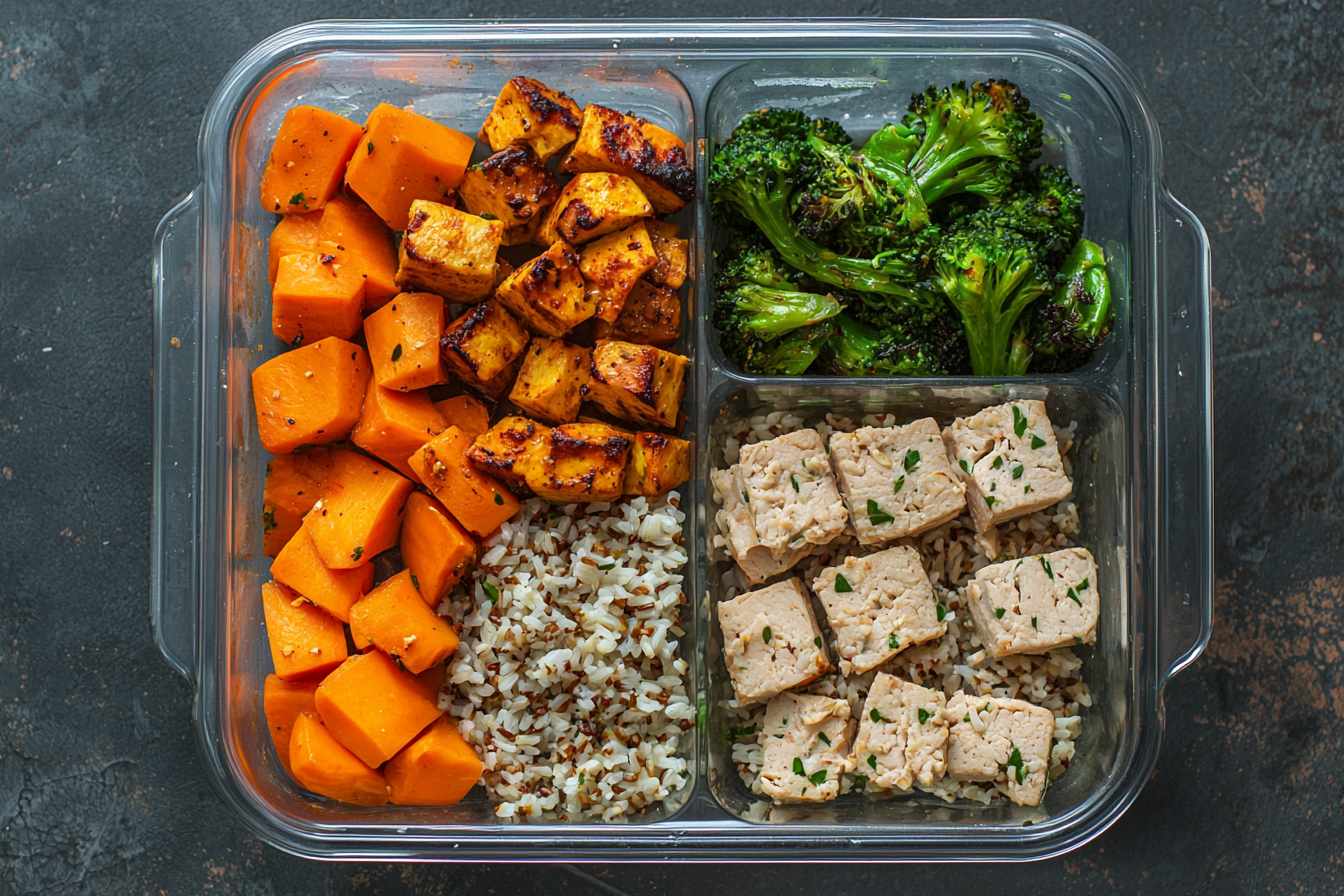 A Beautifully Arranged Healthy Meal Prep Image