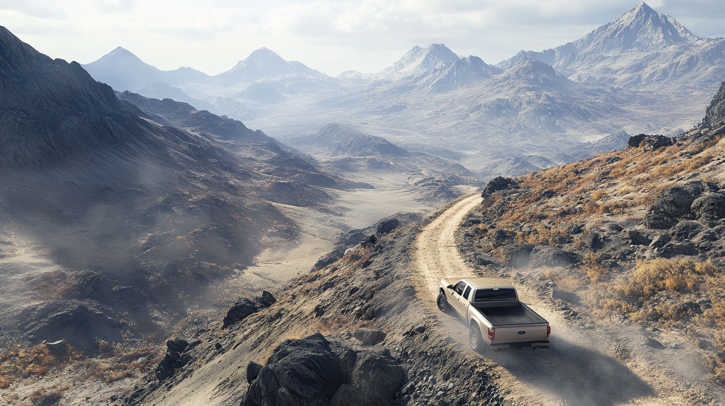 Ford Pickup Truck in High Mountains