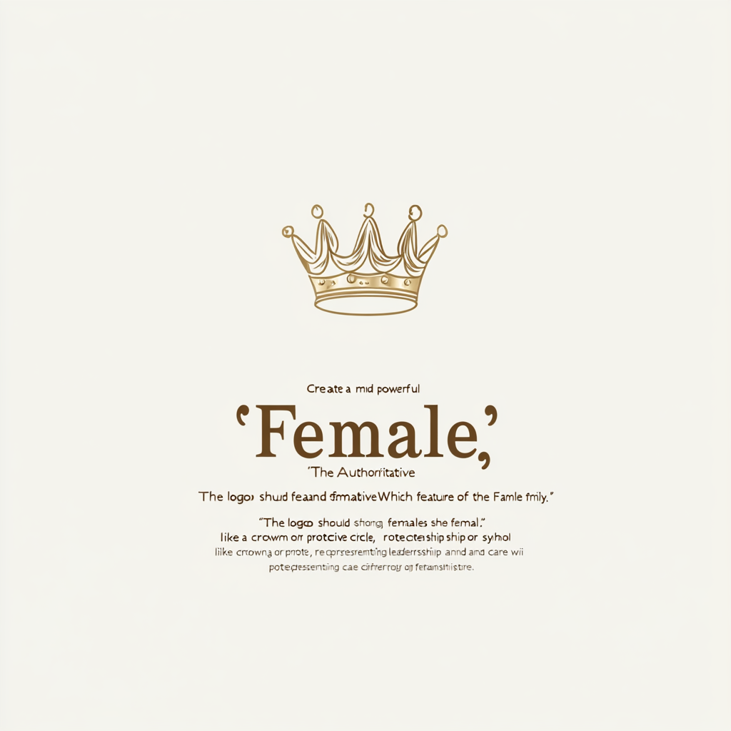 A Bold Logo Representing Female Power and Warmth.