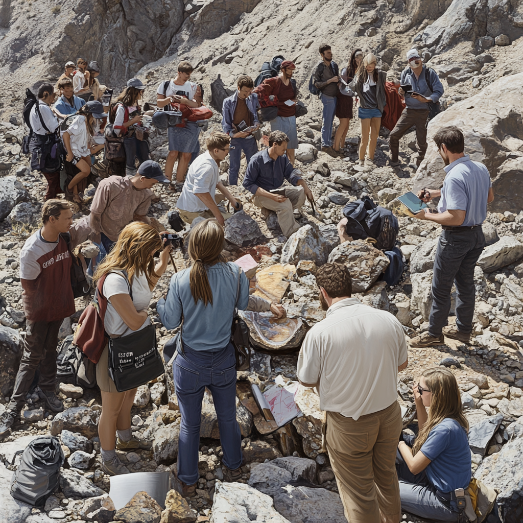 A Busy Day of Geology Fieldwork