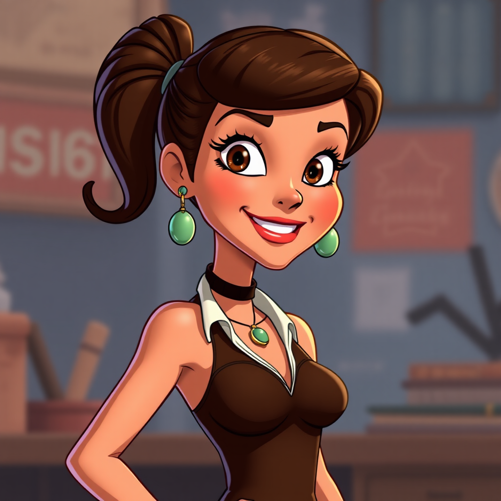 A Cartoon Version of Catherine Zeta Jones