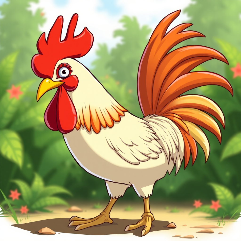 A Cartoon of John Cena as a Rooster