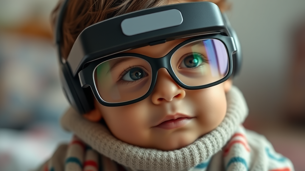 A Child with Virtual Goggles Giving Consent