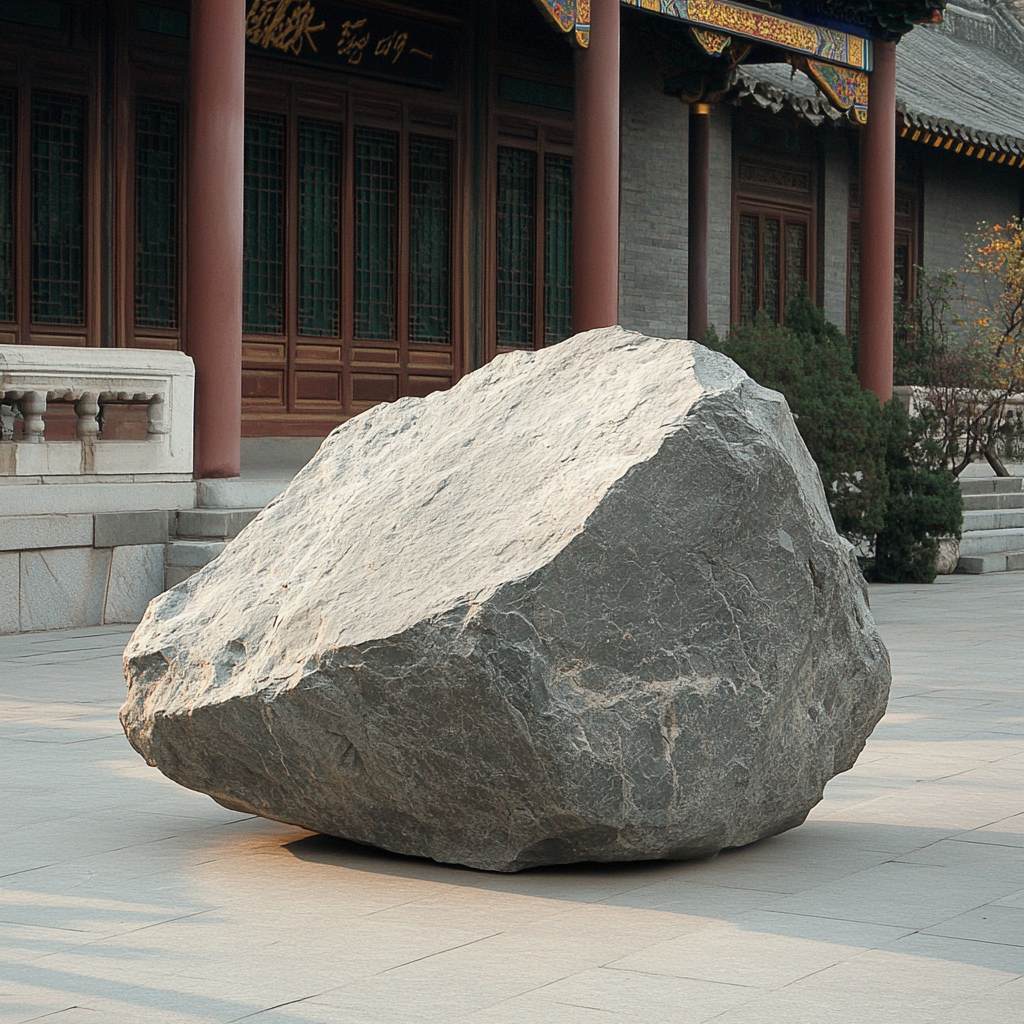 A Chinese rock symbolizing stability and support.