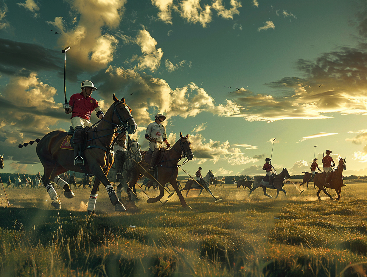 A Close Polo Game Captured in Stunning Detail