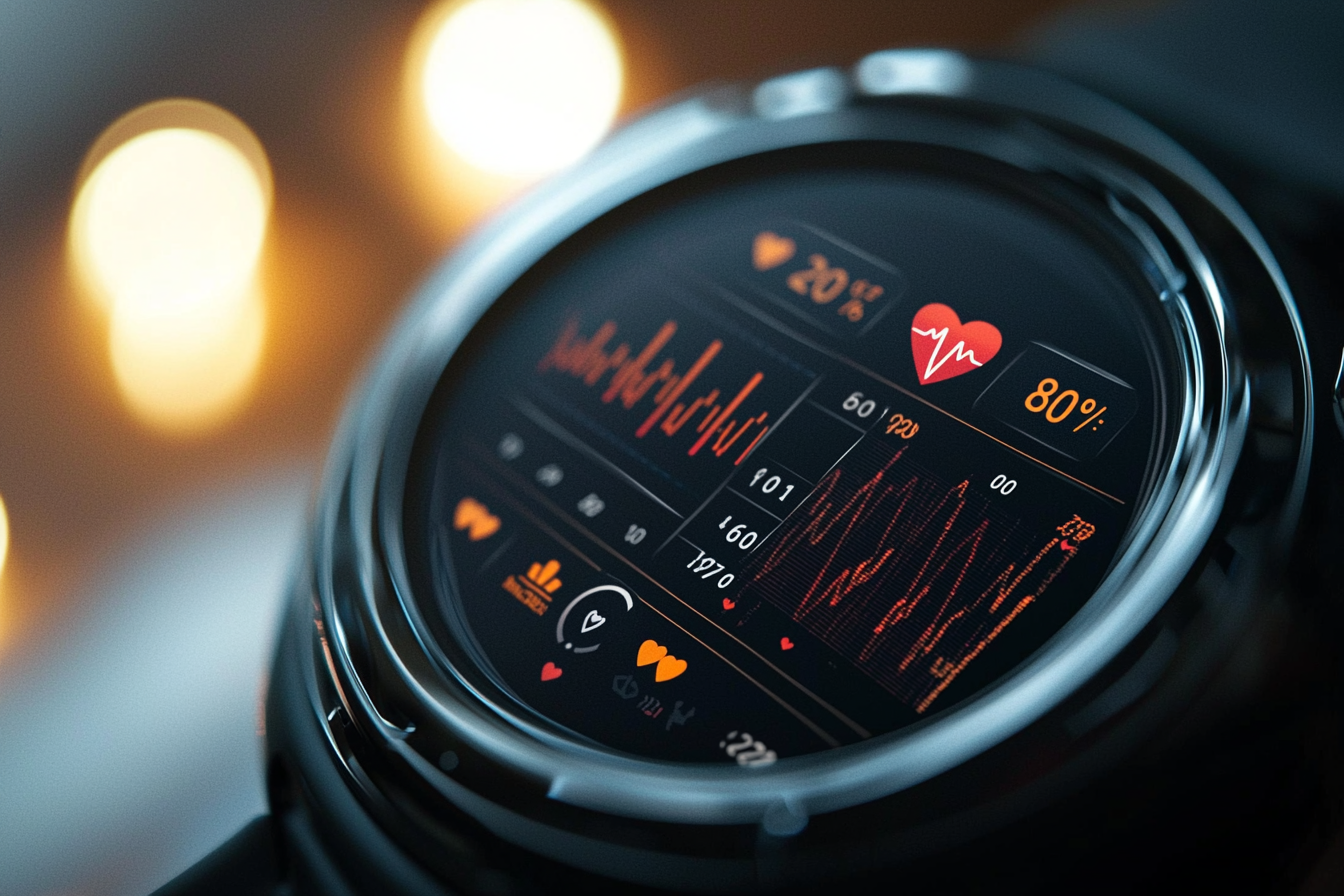 A Close-Up Image of a Heart Rate Monitor