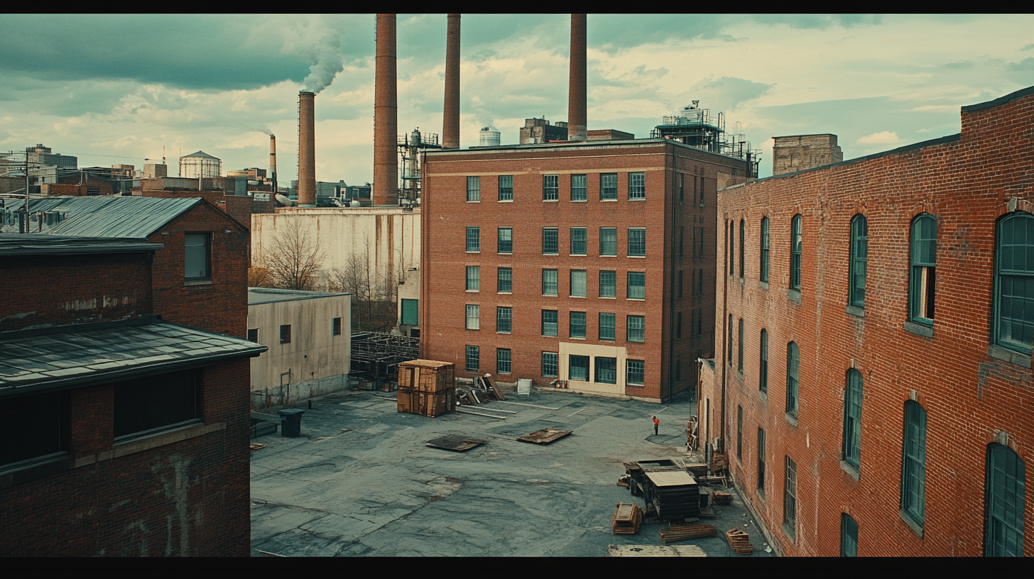 A Cluster of Factories in Baltimore, America, 1860