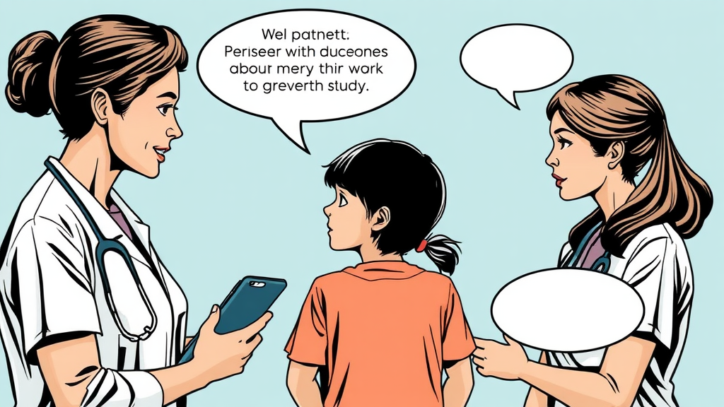 A Comic of Black Mother, Child and Research Nurse