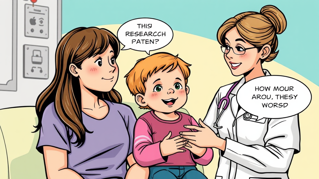 A Comic of Pediatric Patient Discussing Research Study