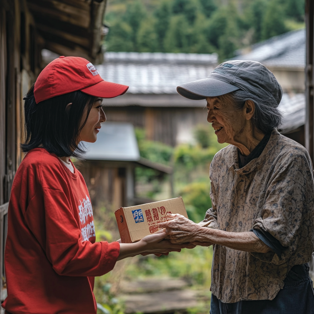 A Confrontation Between Two Women Over a Gift.