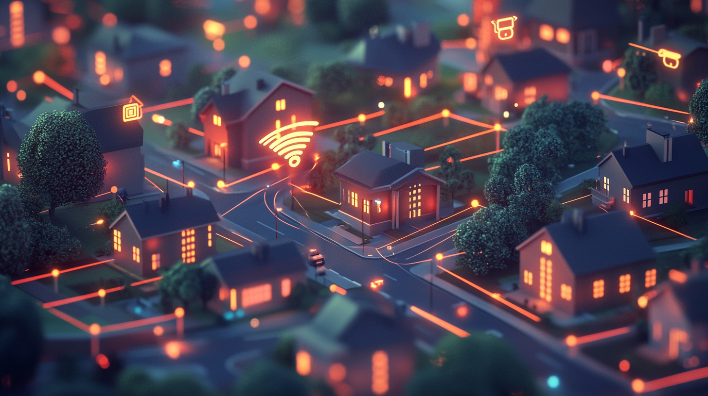 A Connected Smart City with Bright Fiber Lines