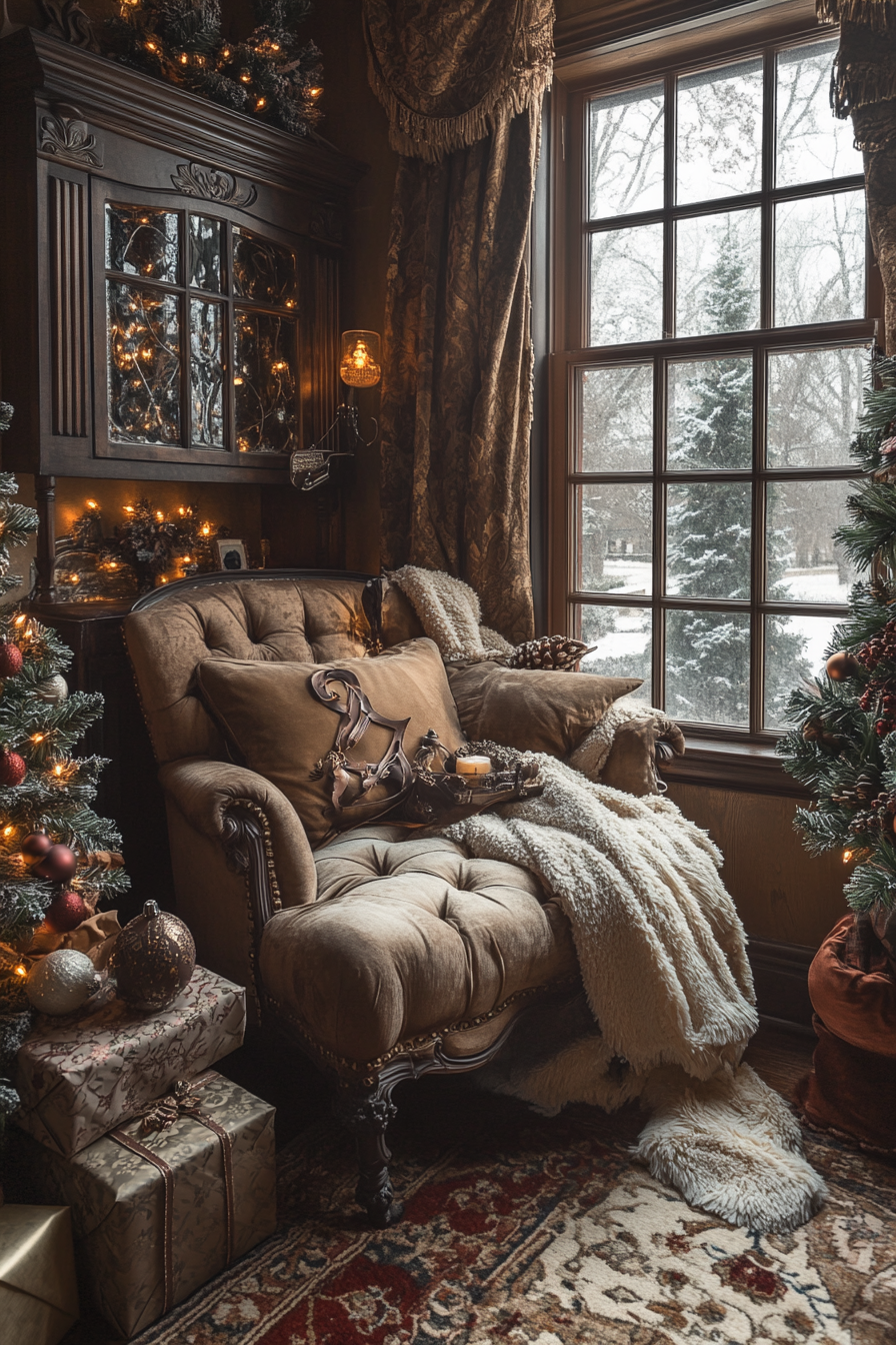 A Cozy Corner with Belgian Chocolate-Inspired Christmas Decor